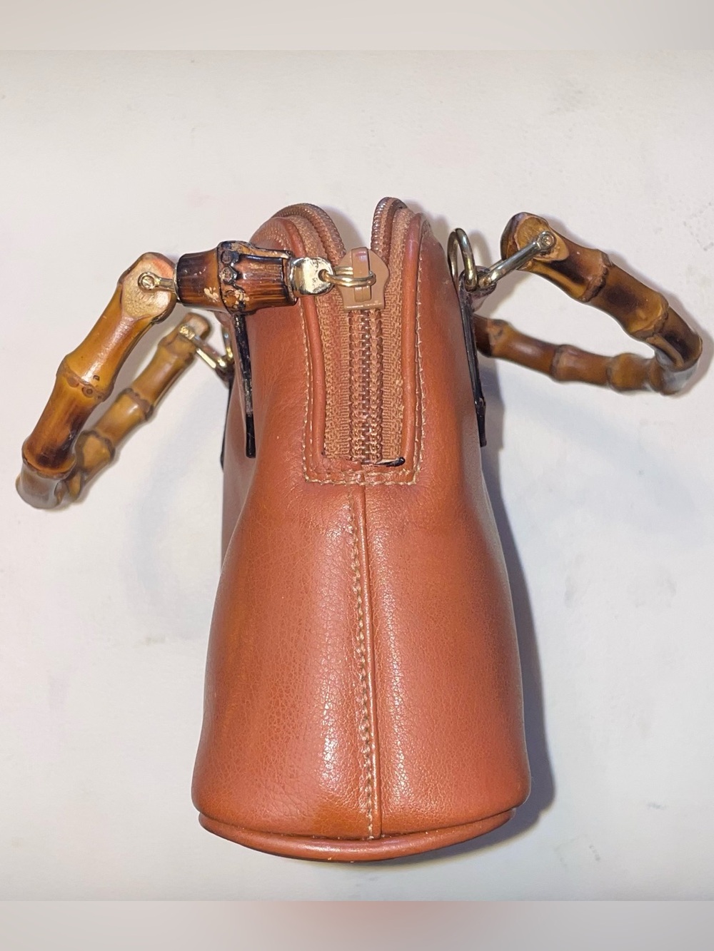 Gucci Vintage Bamboo Mini 2-Way Top Handle Bag - Picture 5 of 14